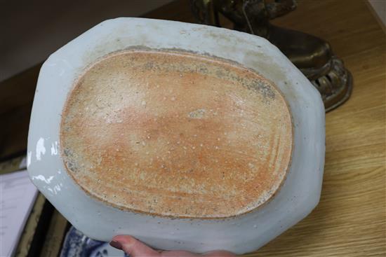 Two Chinese Export dishes largest diameter 33cm